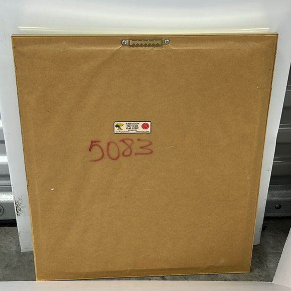 “Golden Bloom” Framed Bird Painting - Framed Hand Painted on Silk - Picture 5 of 9